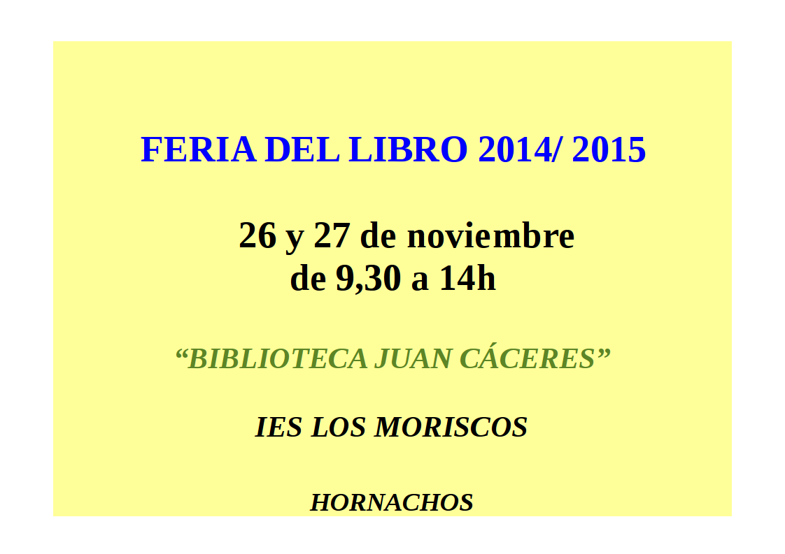 cartel feria del libro