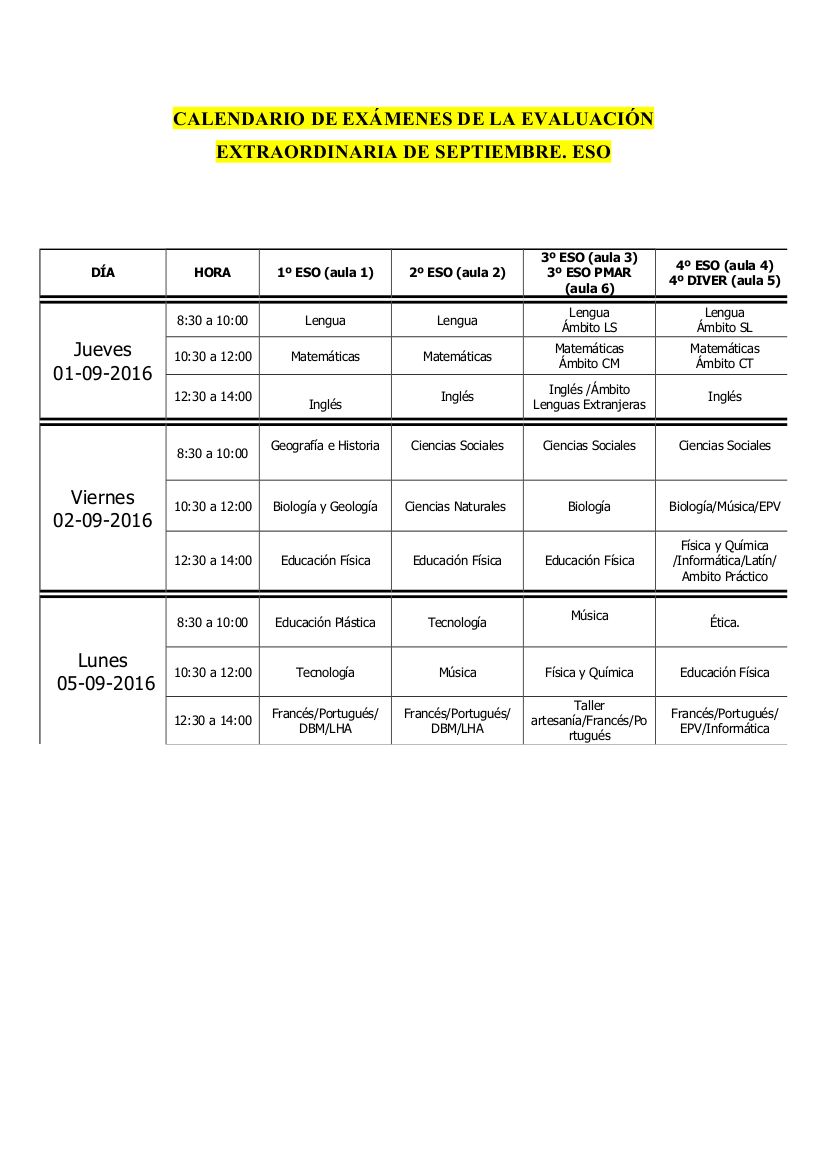 calendario recuperacion septiembre 2016 1