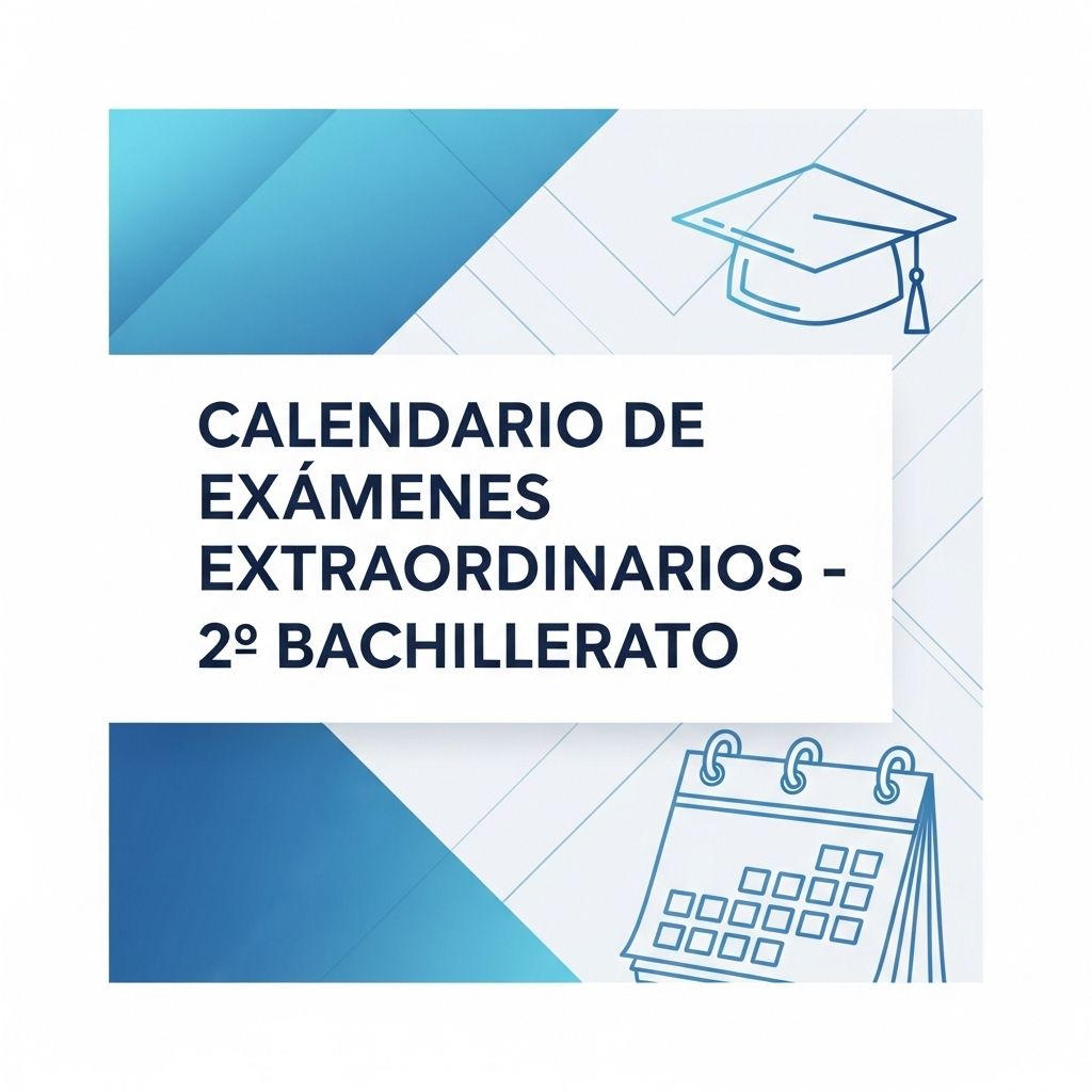 Calendario de exámenes extraordinarios de 2º Bachillerato 2024/2025