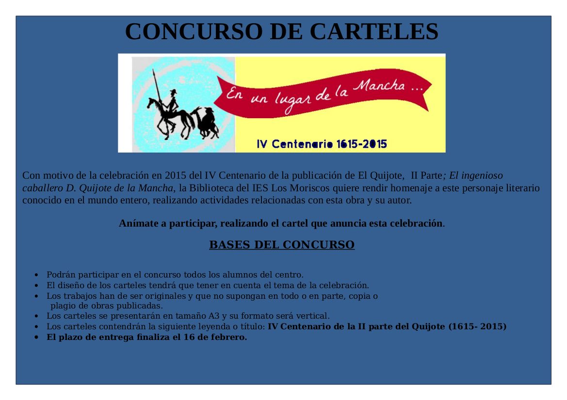 Cartel concurso